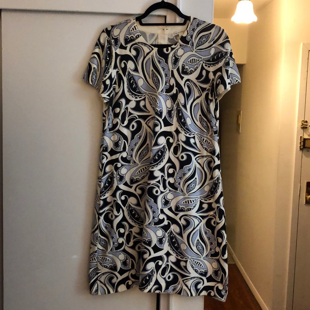 Banana Republic paisley print SS sweater dress